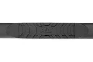GMC Sierra 1500 Oval Nerf Step - Rough Country - Black - '19-'24